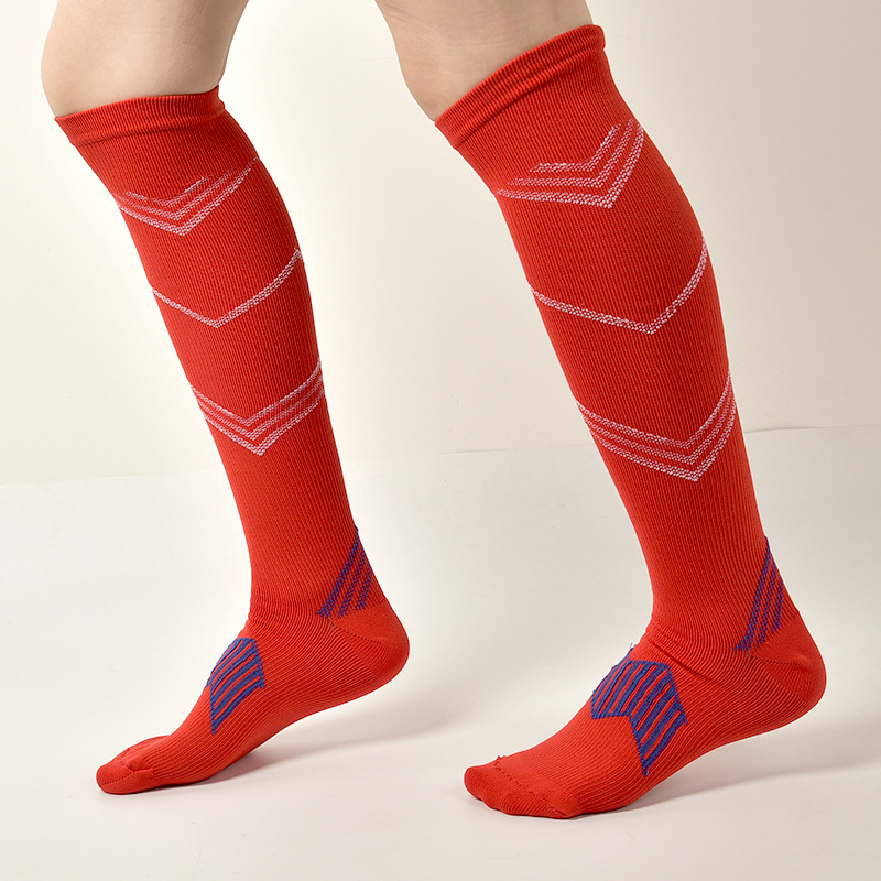 20-30 mmHg High Elasticity Over the Knee Nylon Stockings Men Running Socks Compression Socks for Running Sports Wholesale